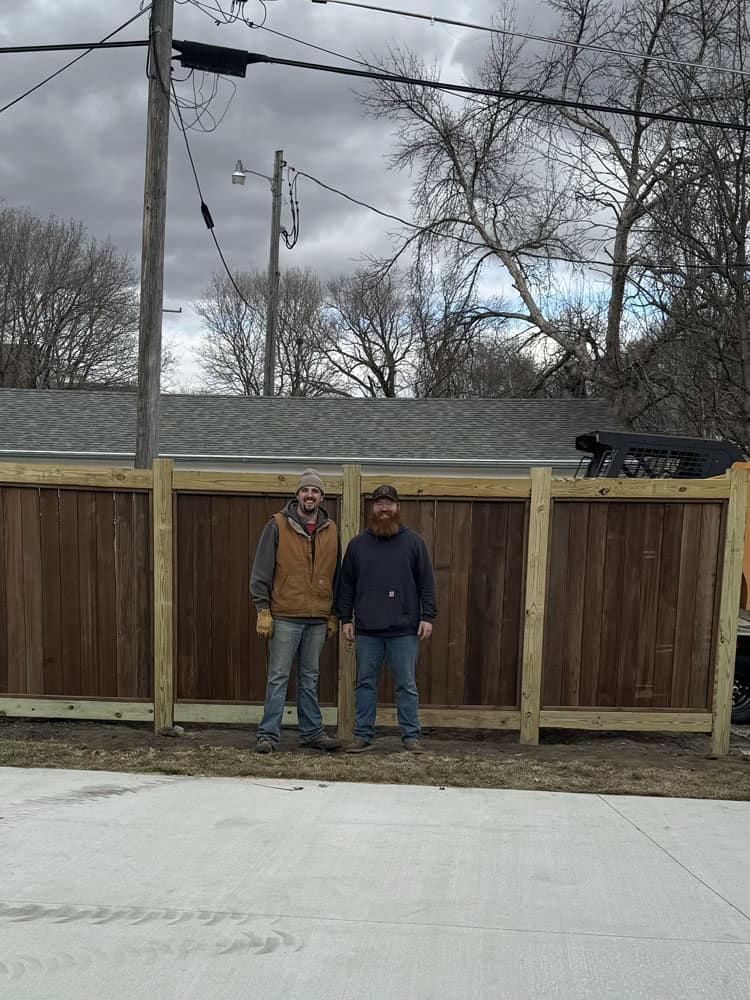 Wood fence installed by Flyway Fence Co.