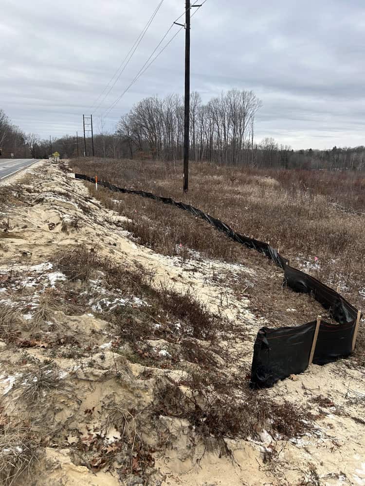 Silt fencing installation