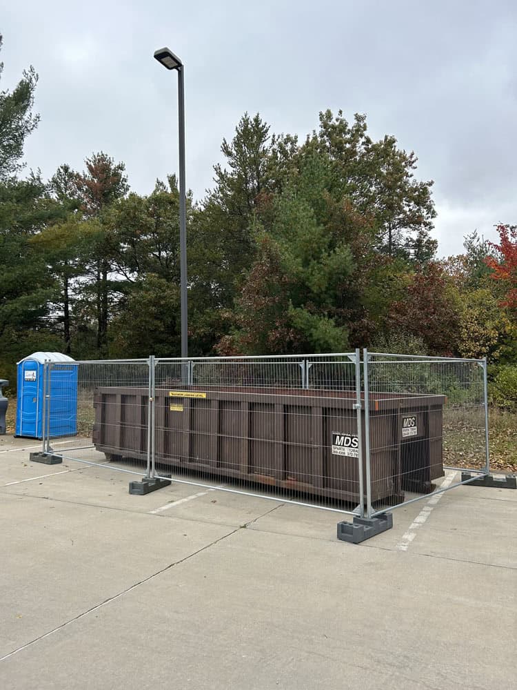 Temp Fence Installation