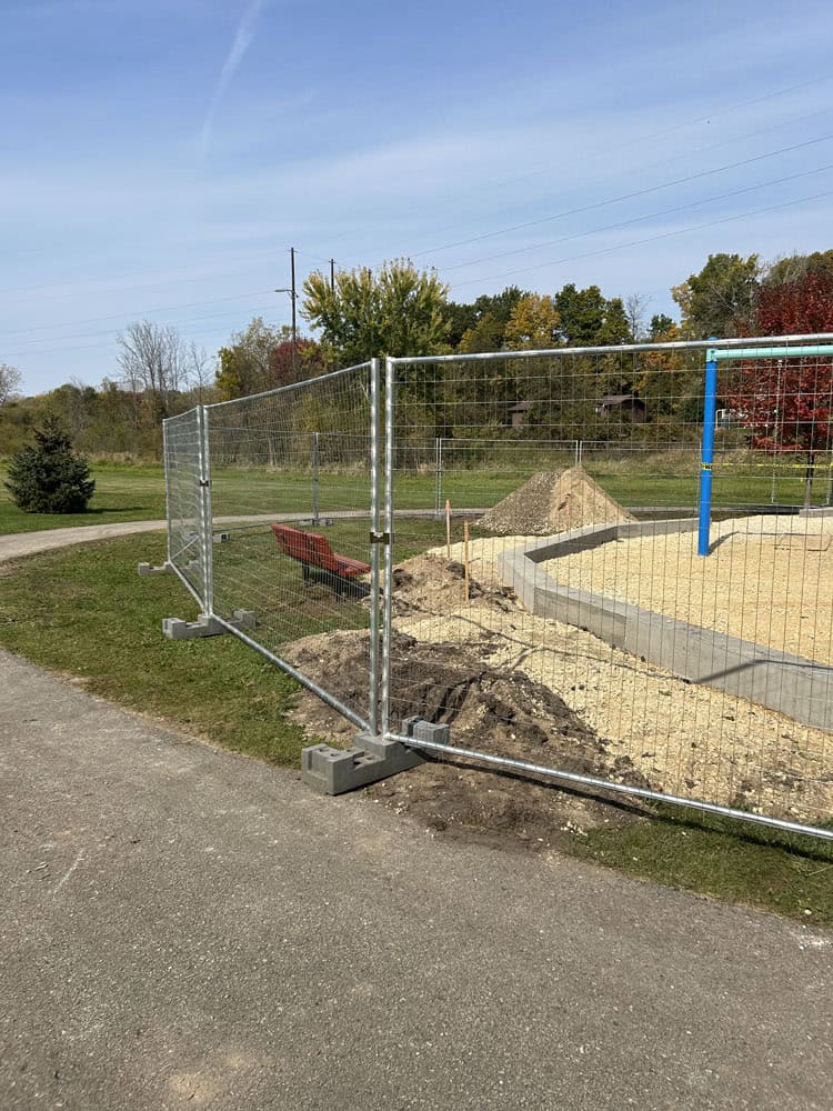 Temp Fence Installation