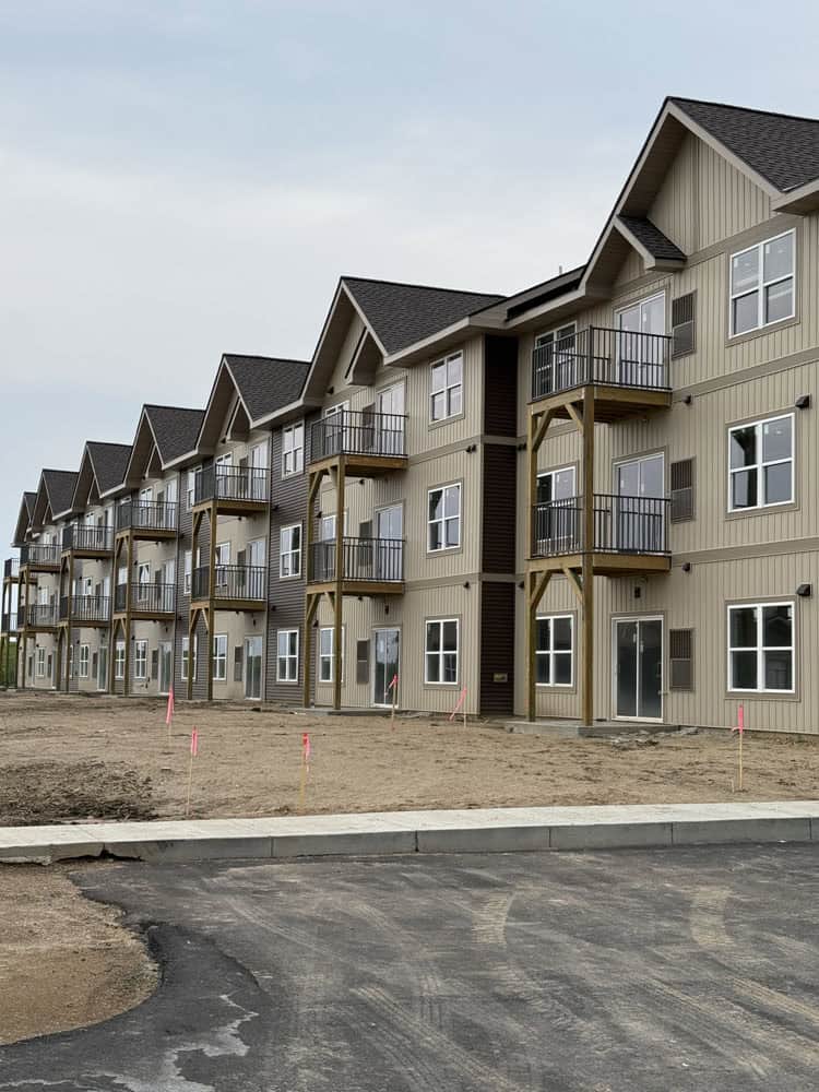 Railing Installation on multi-story housing unit